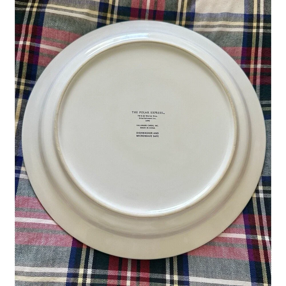 Hallmark Polar Express Dinner Plate Believe Jingle Bell Christmas